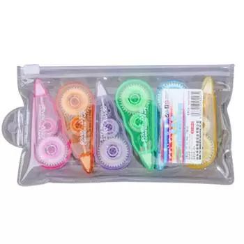 6 шт./компл. многофункциональный легкий прочный эргономичный ластик для корректирующей ленты с цветочным принтом A