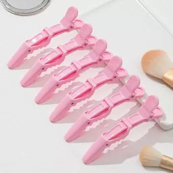 6 шт./компл. Модные парикмахерские заколки для волос Пластиковые зажимы для волос Заколка-аллигатор для девочек чёрный