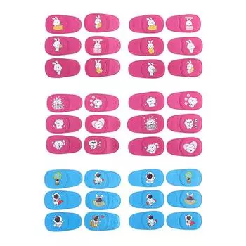 6 шт./компл. мультяшная детская одинарная маска для глаз медицинская ленивая повязка на глаз