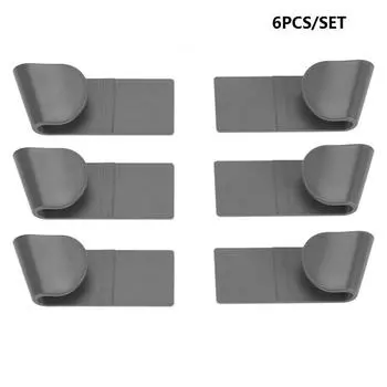 6 шт./компл. настенный подвесной держатель крышки кастрюли для крышки кастрюли пластиковая кухонная стойка для хранения кухонный органайзер