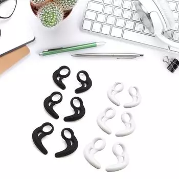 6 шт./компл. Наушники-вкладыши с крючками для ушей, надежные и удобные крепления для наушников-вкладышей W280BT для спортивных наушников-вкладышей белый