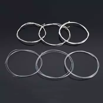 6 шт./компл. нейлоновые струны длиной 3 фута с посеребренным покрытием для классической акустической гитары Classical