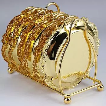 6 шт./компл. подставка под стакан, устойчивый кронштейн, подставка из жаропрочного сплава, столовые приборы белый