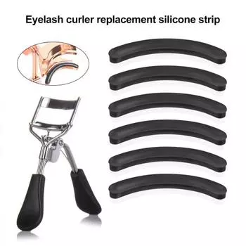 6 шт./компл. подушечки для завивки ресниц высокоэластичные профессиональные черные сменные зажимы для ресниц силиконовые подушечки косметические аксессуары чёрный