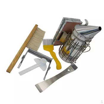 6 шт./компл. принадлежности для хранения: клетка для маркировки королевы, коптильня, щетка, вилка