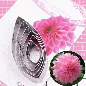 6 шт./компл. резак из нержавеющей стали для лепки из глины своими руками, инструменты для лепки цветов лотоса, аксессуары