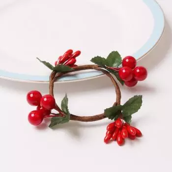 6 шт./компл. рождественские кольца для салфеток, держатели для салфеток, кольца для праздничного новогоднего украшения стола 2025 года, пряжка для салфеток, домашняя столовая утварь