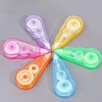 6 шт./компл. съемный ластик для учебы, компактный полупрозрачный дизайн, клейкая лента, полезная, многофункциональная, легкая B