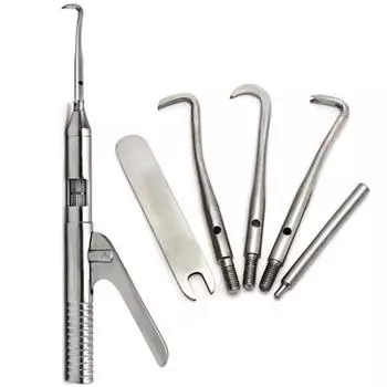 6 шт./компл. стоматологический инструмент, хирургические инструменты, инструмент для удаления коронки, стоматолог, автоматические инструменты