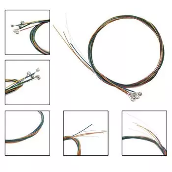 6 шт./компл. струны для фолк-гитары с сердечником из нержавеющей стали, сменные струны для акустической гитары, гитарные детали, наборы из 6 струн