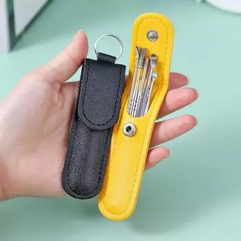 6 шт./компл. Ушные чистильщики для удаления ушной серы из нержавеющей стали Ушные чистильщики для удаления серы Набор для пирсинга Кюретка для удаления ушной серы Ложка для ухода Инструменты для чистки ушей 6pcs