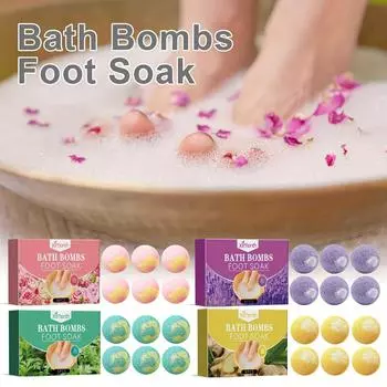 6 шт./компл. увлажняющие и увлажняющие шарики для ванн для ног, роза, лаванда, полынь, очищающие, отшелушивающие и омолаживающие шарики для ног для замачивания ног