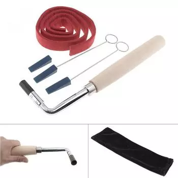 6 шт./компл., высококачественный профессиональный набор инструментов для настройки молотка для фортепиано с черной сумкой для фортепиано