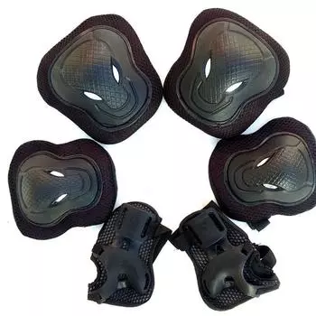 6 шт./компл. защита колена, локтя и ладони для скейтборда, утолщенные велосипедные защитные аксессуары для колена