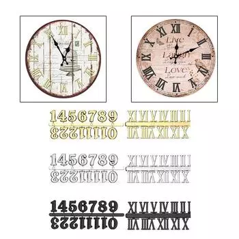 6 шт. комплект цифр часов цифры стрелки кварцевые цифровые часы своими руками цифры для ремонта золотой