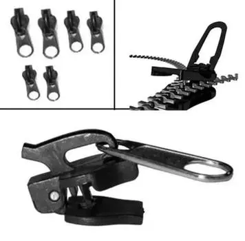 6 шт. комплект для ремонта молнии, сменный комплект для застежки-молнии, молния, зубцы, спасательная мгновенная молния для курток, пальто, ботинок