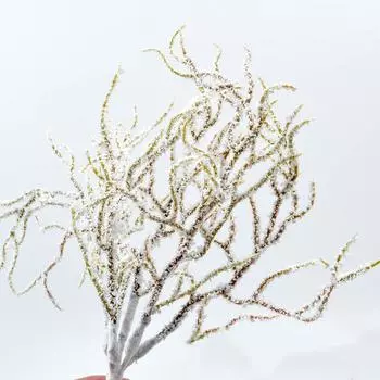 6 шт./комплект имитация пенопласта снежная сосна искусственное растение DIY ремесло украшение для дома коралловая цветочная композиция 6PCS 1 bundle