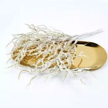 6 шт./комплект искусственных растений Snow Pine White Grass Branch, имитация цветов, свадебные украшения, праздничные принадлежности, рождественский декор 6pcs/set