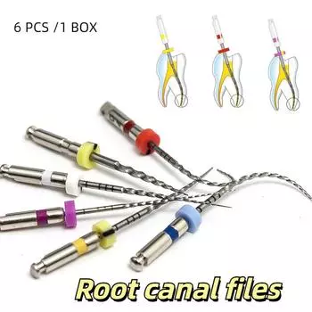 6 шт./кор. активированный файл для корневого канала стоматологические инструменты файл для корневого канала эндодонтические файлы стоматологические вращающиеся файлы стоматологические материалы 21mm