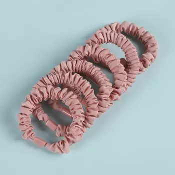 6 шт. Коричневые Черные Однотонные Эластичные Резинки для Волос Скранчи Женские Девичьи Держатели для Хвоста Резинки для Волос Ободки Аксессуары для Волос Мода