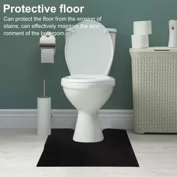 6 шт. коврик для унитаза в ванной комнате U-образный дизайн регулируемые кольца защита пола от пятен A