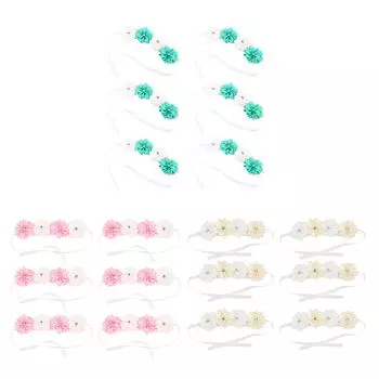 6 шт. Красивые подружки невесты, имитация ленты, запястье, цветок, свадебные украшения, аксессуары Light Blue White Light Blue +