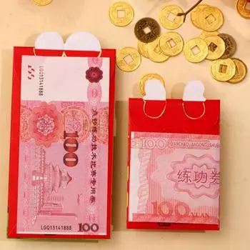 6 шт. Красные конверты 2025 Китайский лунный Новый год Красный карман Год Змеи Short