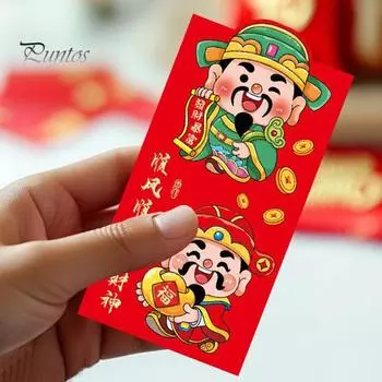 6 шт. Красные конверты «Год Змеи» 2025, китайский Новый год, счастливые денежные карманы, весенний фестиваль, Хун Бао, для празднования праздника A