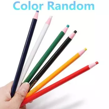 6 шт. красочные швейные меловые карандаши без вырезов для ткани, маркер для ткани, аксессуары для шитья по индивидуальному заказу 6pcs