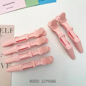 6 шт. красочные заколки для волос из кожи аллигатора, зажимы для парикмахерских, профессиональные заколки для волос для салонов, заколки для волос в виде крокодила, аксессуары для парикмахерских волос