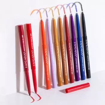 6 шт., красочный карандаш для подводки глаз, портативный, устойчивый к поту, красивый, не размазывающийся гель-подводка для глаз, работает красиво C