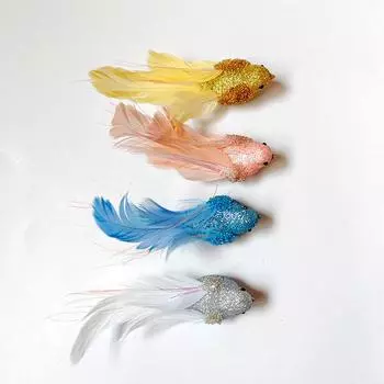 6 шт. креативная стильная искусственная птица садовое украшение рождественский декор подвесной кулон