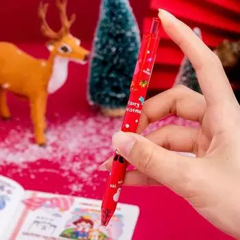 6 шт. креативные рождественские гелевые ручки рождественские канцелярские принадлежности мультфильм милые ручки школьные канцелярские принадлежности для детей рождественские подарки