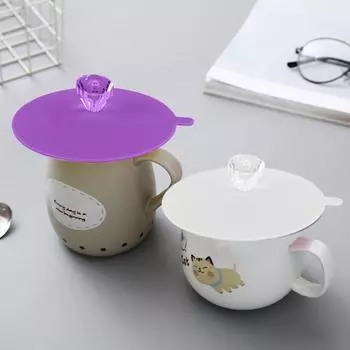 6 шт. крышка чашки термостойкие универсальные силиконовые чехлы для чашек с ручкой со стразами для чашек, кружек, бокалов для вина