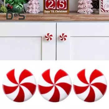 6 шт. Крышка дверной ручки в виде тыквы на Хэллоуин, крышки для ручек шкафа, простая установка, круглые крышки для ручек в виде конфет для ящиков шкафа розовый