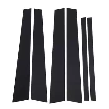 6 шт. Крышка стойки стойки глянцевая черная стильная простая установка крышка стойки двери автомобиля для Crown V