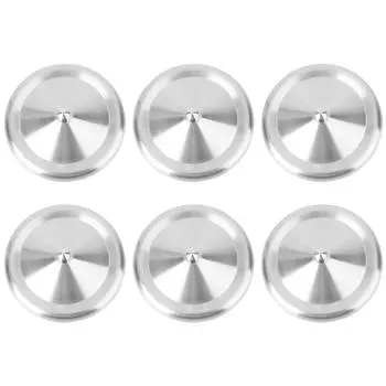 6 шт. Крышки из нержавеющей стали для чашек, офисные защитные чехлы для кофейных стаканов, круглые кружки для напитков