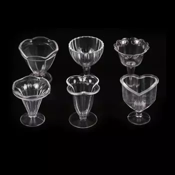 6 шт. кукольные домики, миниатюры, кухонная утварь, игрушка в виде стаканчика для мороженого и сандэ 1