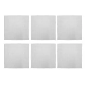 6 шт. квадратных силиконовых подставок для паровой кастрюли, многоразовых, устойчивых к пригоранию, безопасных, легко чистящихся, сетчатых ковриков для выпечки