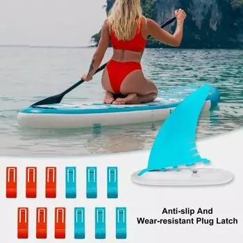 6 шт., ласты для доски для серфинга, износостойкие мини-размеры, простая установка, доска для серфинга, лонгборд, доска для серфинга, центральные плавники, аксессуары синий