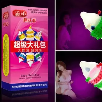 6 шт., латексные презервативы для взрослых, чувствительный к оргазму, ребристые, в горошек, стимулируют вагинальный, новый