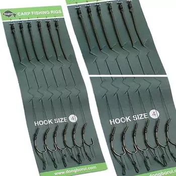 6 шт., леска для ловли карпа, мягкая плетеная леска для волос, снасть для ловли карпа, грубая кормушка для ловли карпа, рыболовные снасти