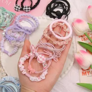 6 шт. лесная заколка для волос обруч для волос кольцо для волос модный головной убор для девочки милая резинка аксессуары для волос синий