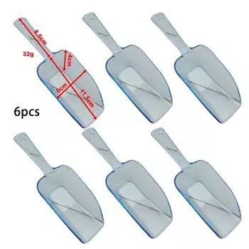 6 шт. лопатка для льда пластиковая для льда на свадьбу, день рождения, вечеринку, десерт, конфеты, крем, протеиновый порошок, лопатка