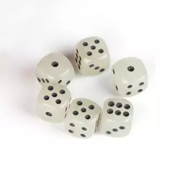6 шт./лот 14 мм 6-гранный фосфоресцирующий кубик с цифрами, ночник, светящийся, забавный, ночной бар, развлечения KTV, настольная игра, набор кубиков Dnd белый