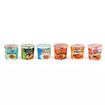 6 шт./лот 1:12 кукольных домиков, миниатюрная лапша быстрого приготовления, кухонные аксессуары, игрушки one size