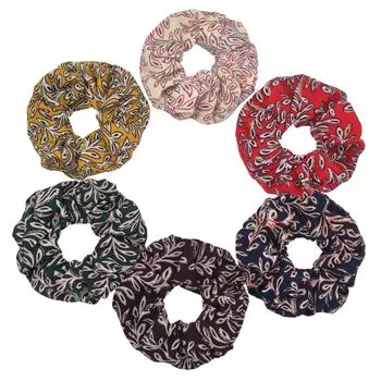 6 шт./лот Держатель для резинок для волос Головной убор Позолоченный лист Женские Девичьи Скранчи Аксессуары Эластичная резинка для хвостика Роскошь