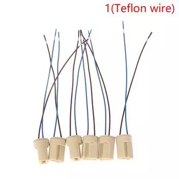 6 шт./лот G9 керамический разъем для лампы для светодиодной галогенной лампы 1(Teflon wire)