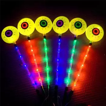 6 шт./лот Хэллоуин Глазные яблоки Газон Солнечные Светильники Уличные Садовые RGB Светильники Водонепроницаемые Батарея Праздничные Украшения Светодиодные Светильники 620 6 pcs in one