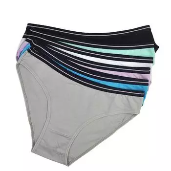 6 шт./лот, хлопковые сексуальные трусики, нижнее белье, женские мягкие трусы для девочек, женские трусики, нижнее белье для женщин L разноцветный
